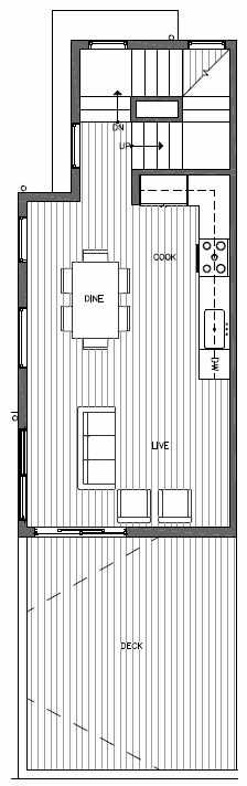 Second Floor Plan of 7219 5th Ave NE of the Verde Towns in Green Lake