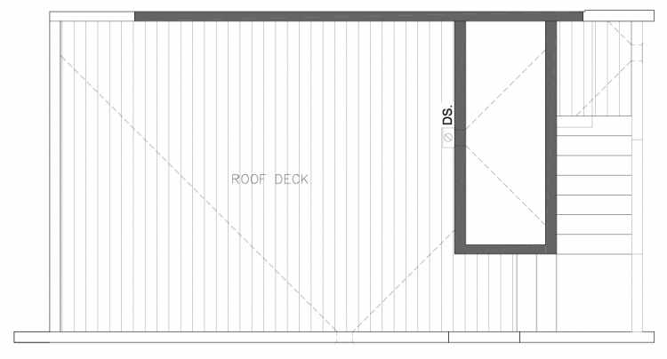 Roof Deck Floor Plan of 8354A 14th Ave NW in the Thoren Townhomes