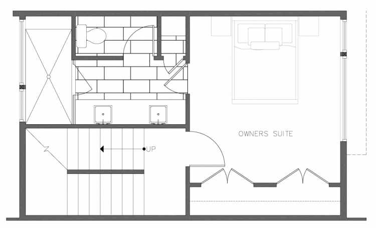 Third Floor Plan of 8354D 14th Ave NW in the Thoren Townhomes