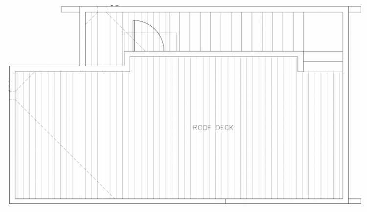 Roof Deck Floor Plan of 8354E 14th Ave NW in the Thoren Townhomes