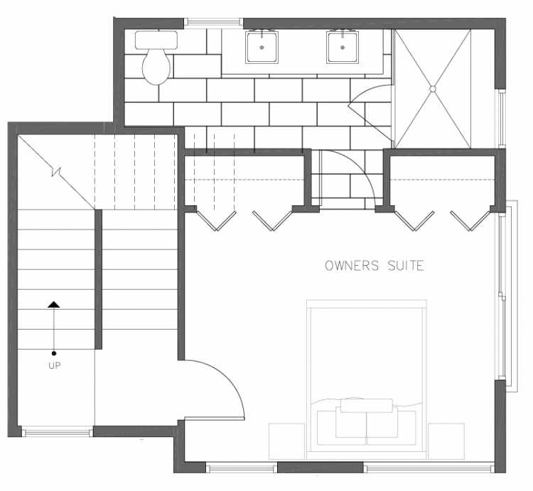 Third Floor Plan of 8362 14th Ave NW in the Thoren Townhomes