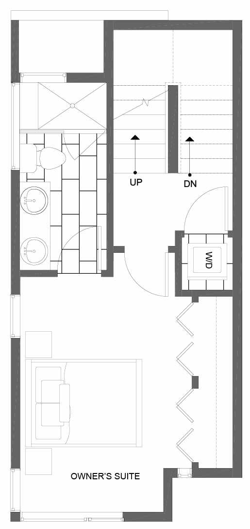 Third Floor Plan of 8501 16th Ave NW, One of the Alina Townhomes in Crown Hill