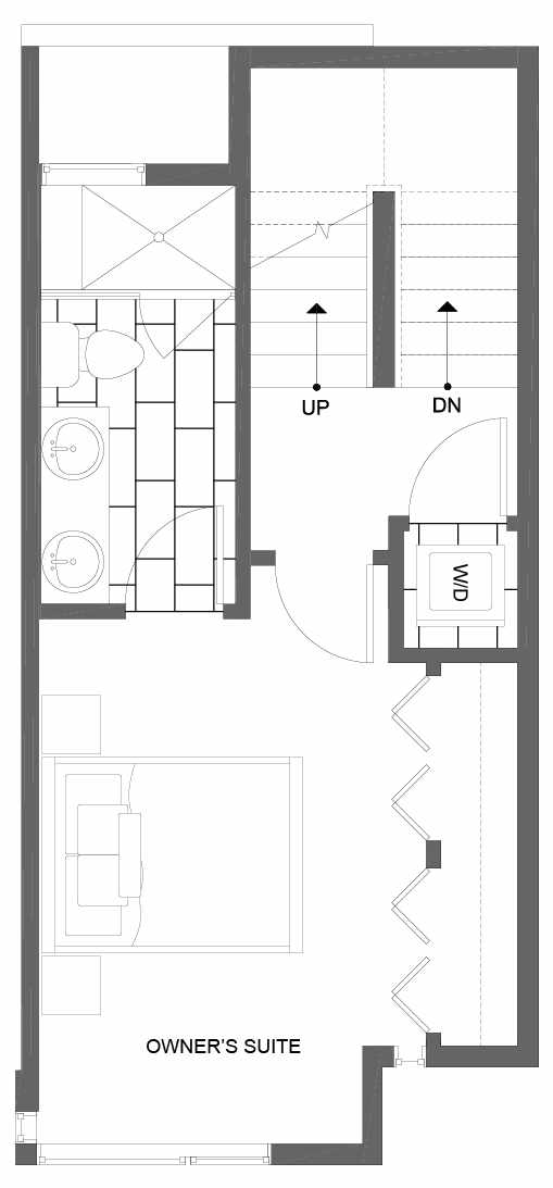 Third Floor Plan of 8503 16th Ave NW, One of the Alina Townhomes in Crown Hill