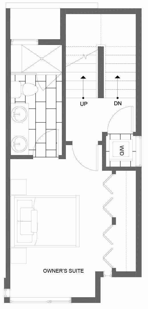 Third Floor Plan of 8507 16th Ave NW, One of the Alina Townhomes in Crown Hill