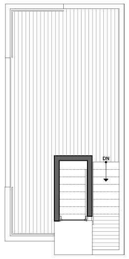 Roof Deck Floor Plan of 8509A 16th Ave NW, One of the Ryden Townhomes in Crown Hill