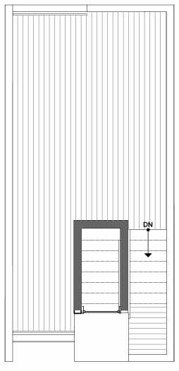 Roof Deck Floor Plan of 8509B 16th Ave NW, One of the Ryden Townhomes in Crown Hill