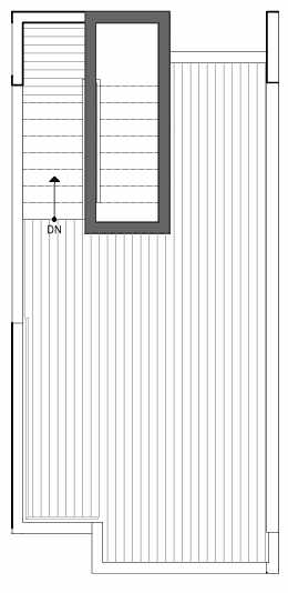 Roof Deck Floor Plan of 8511A 16th Ave NW, One of the Ryden Townhomes in Crown Hill