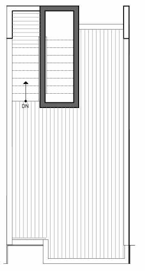 Roof Deck Floor Plan of 8511B 16th Ave NW, One of the Ryden Townhomes in Crown Hill