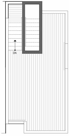 Roof Deck Floor Plan of 8511C 16th Ave NW, One of the Ryden Townhomes in Crown Hill