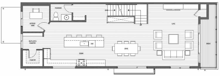 Second Floor Plan of 8707A 116th Ave NE in Kirkland 