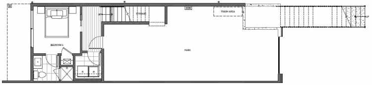 First Floor Plan of 8707B 116th Ave NE in Kirkland 