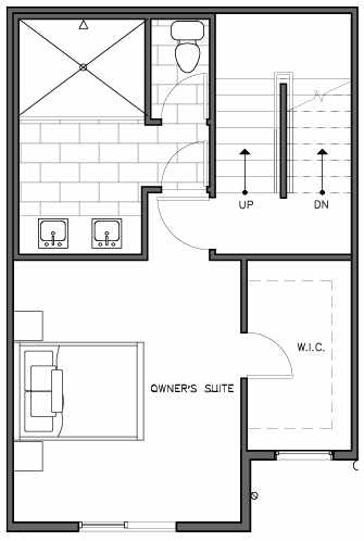 Third Floor Plan of the Nidaros Floor Plan at The Trondheim in Crown Hill