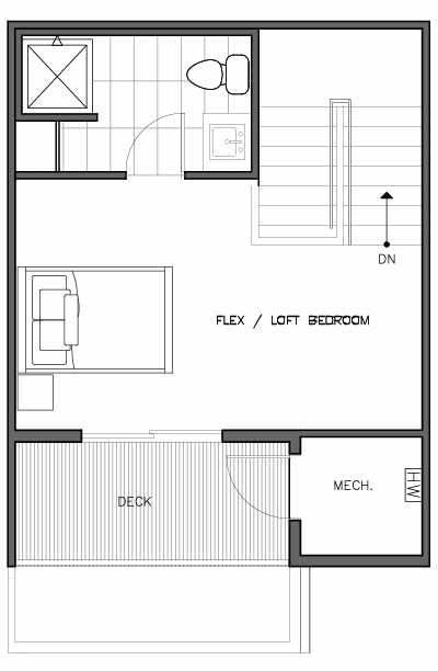 Fourth Floor Plan of the Nidaros Floor Plan at The Trondheim in Crown Hill