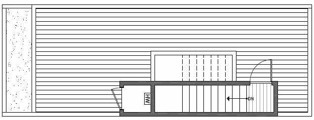 Roof Deck Floor Plan of 1638B 20th Avenue in Avani Townhomes Located in Central District Seattle