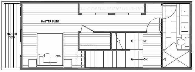 Third Floor Plan of 1638B 20th Avenue in Avani Townhomes Located in Central District Seattle