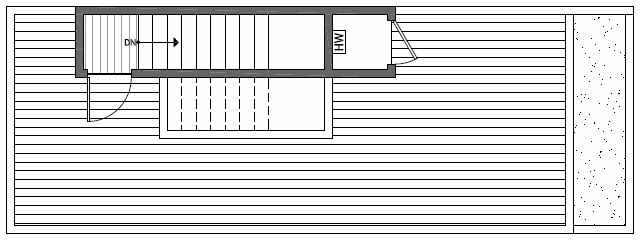 Roof Deck Floor Plan of 1640A 20th Avenue in Avani Townhomes Located in Central District Seattle