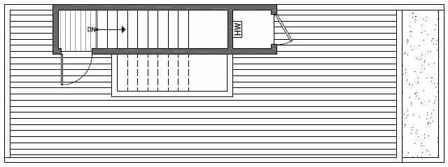 Roof Deck Floor Plan of 1640B 20th Avenue in Avani Townhomes Located in Central District Seattle