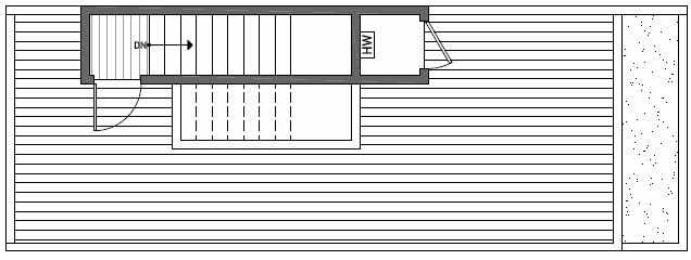 Roof Deck Floor Plan of 1640E 20th Avenue in Avani Townhomes Located in Central District Seattle