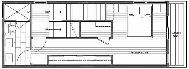 Third Floor Plan of 1640E 20th Avenue in Avani Townhomes Located in Central District Seattle