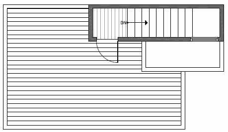 Roof Deck Floor Plan of 1646 20th Avenue in Avani Townhomes Located in Central District Seattle