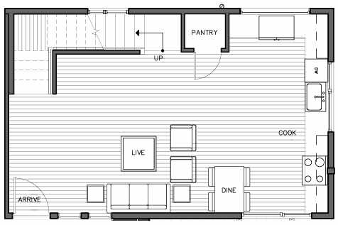 Second Floor Plan of the Bakklandet Floor Plan at The Trondheim in Crown Hill