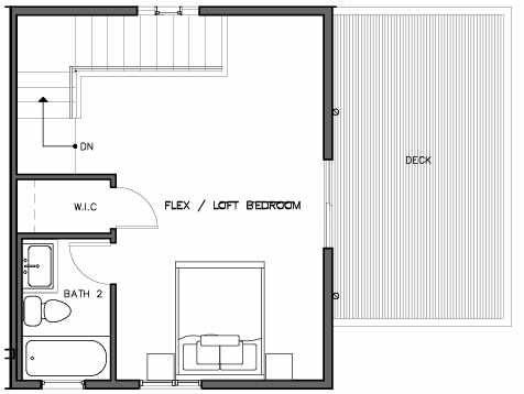 Fourth Floor Plan of the Bakklandet Floor Plan at The Trondheim in Crown Hill