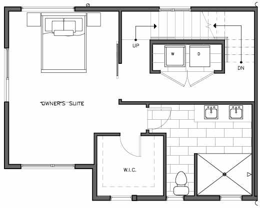 Second Floor Plan of the Bymarka Floor Plan at The Trondheim in Crown Hill