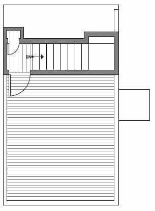 Fourth Floor Plan of Centro Townhomes Unit 363B in Seattle by Isola Homes