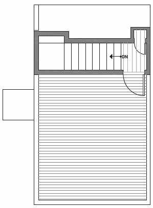 Fourth Floor Plan of Centro Townhomes Unit 363E in Seattle by Isola Homes