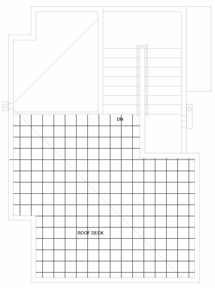Roof Deck Floor Plan of 1035 NE Northgate Way, a Lily Townhome