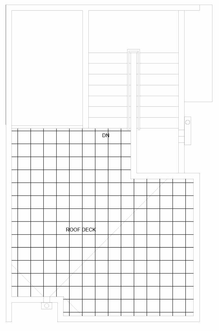 Roof Deck Floor Plan of 1037 NE Northgate Way, One of the Lily Townhomes in Maple Leaf by Isola Homes