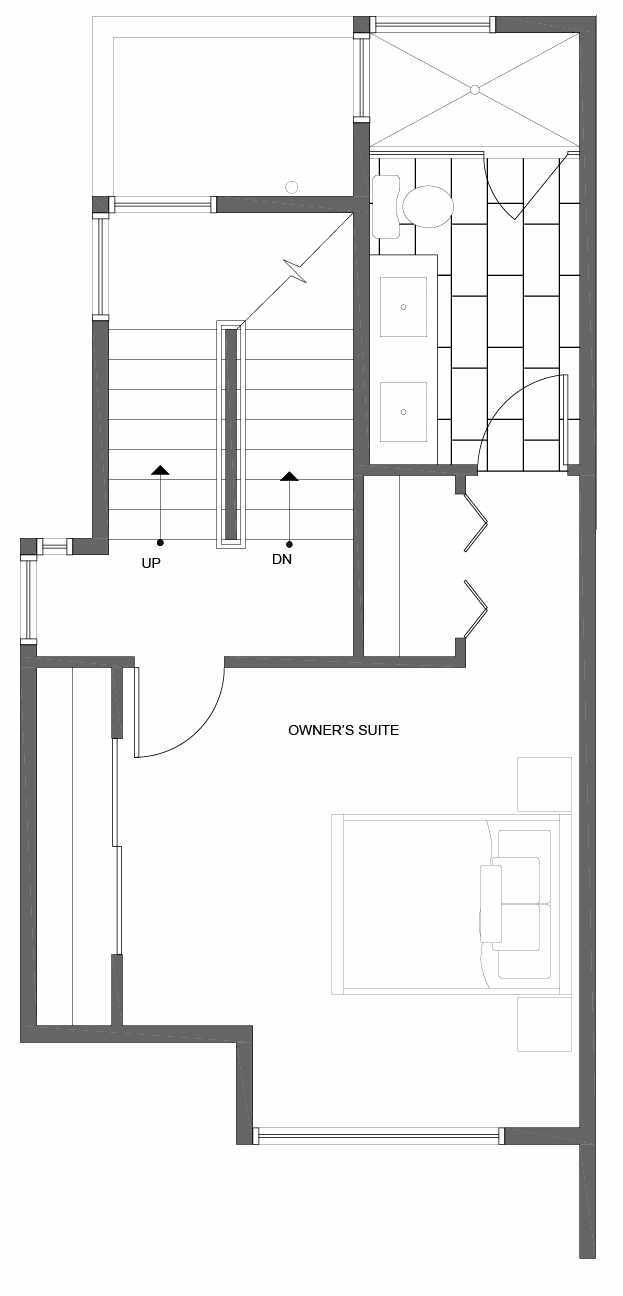 Third Floor Plan of 10839 11th Ave NE, One of the Lily Townhomes in Maple Leaf by Isola Homes