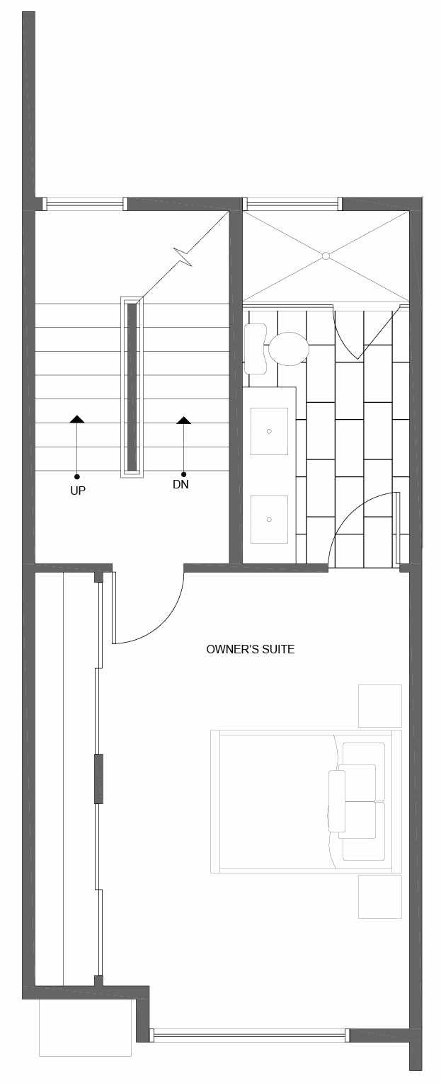 Third Floor Plan of 10841 11th Ave NE, One of the Lily Townhomes in Maple Leaf by Isola Homes