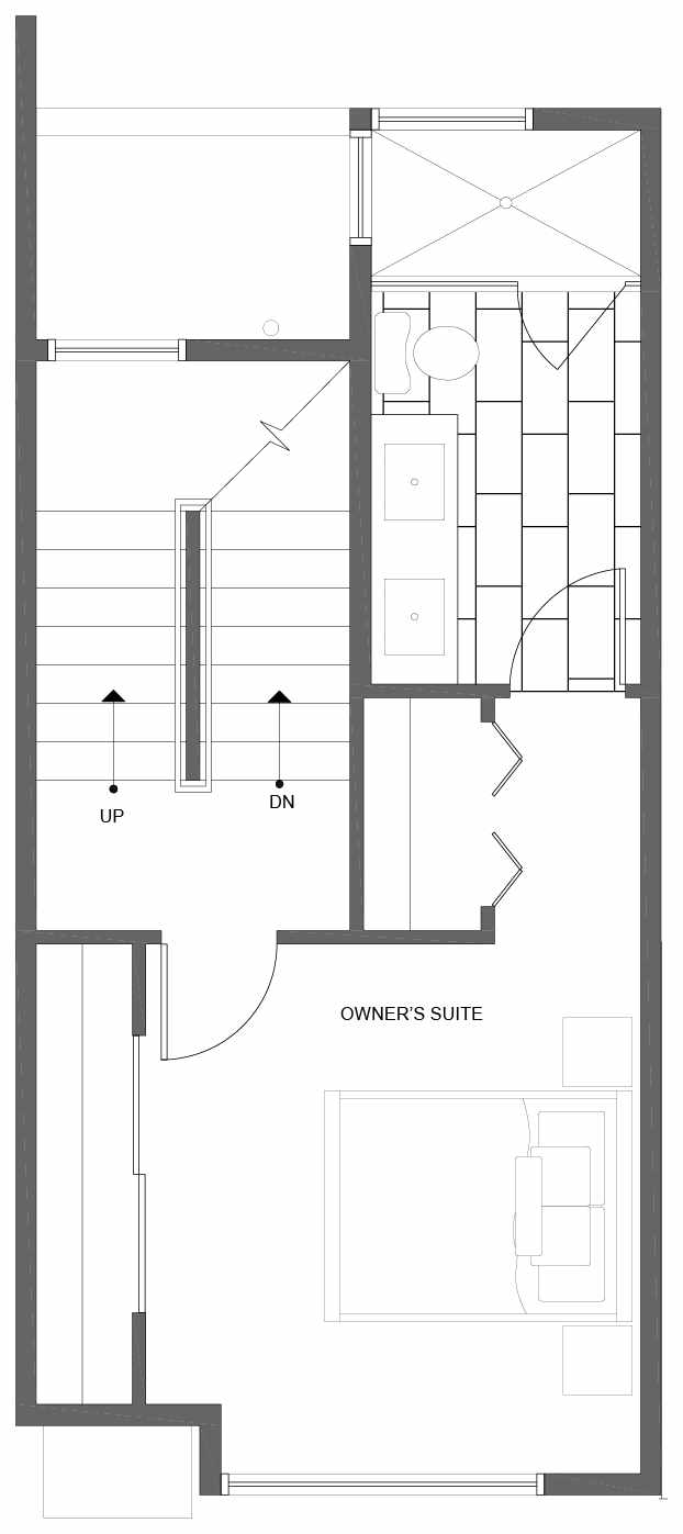 Third Floor Plan of 10843 11th Ave NE, One of the Lily Townhomes in Maple Leaf by Isola Homes