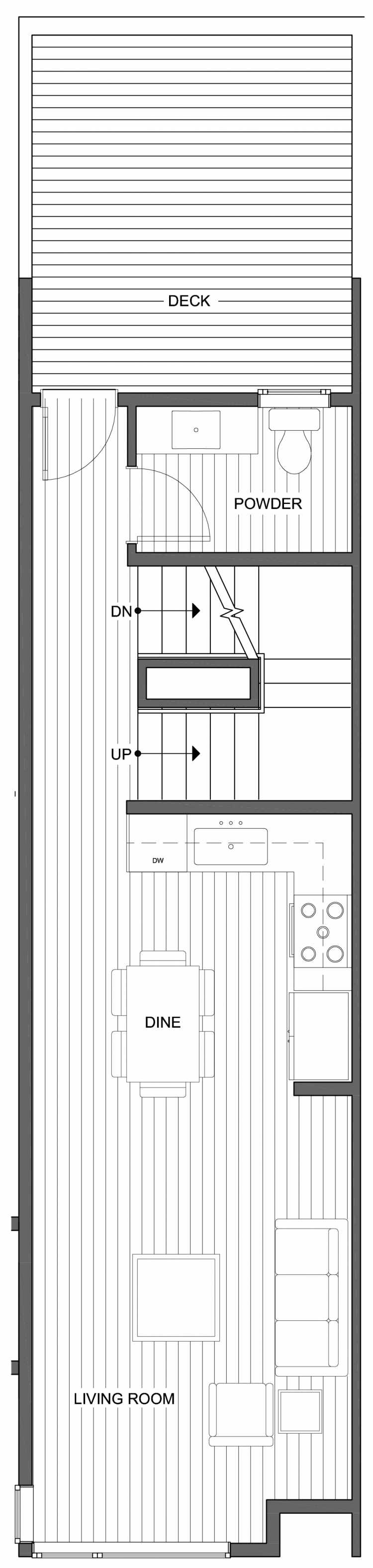 Third Floor Plan of 802 N 46th St, One of the Nino 15 West Townhomes in Fremont by Isola Homes