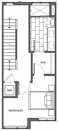 Third Floor Plan of Talta's Lisbet Floor Plan