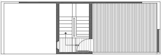 Roof Deck Floor Plan of Talta Two-Bedroom Townhome with the Katrine Floor Plan