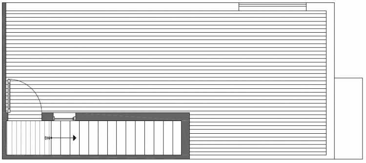 Roof Deck Floor Plan of Talta Two-Bedroom Townhome with the Nissa Floor Plan