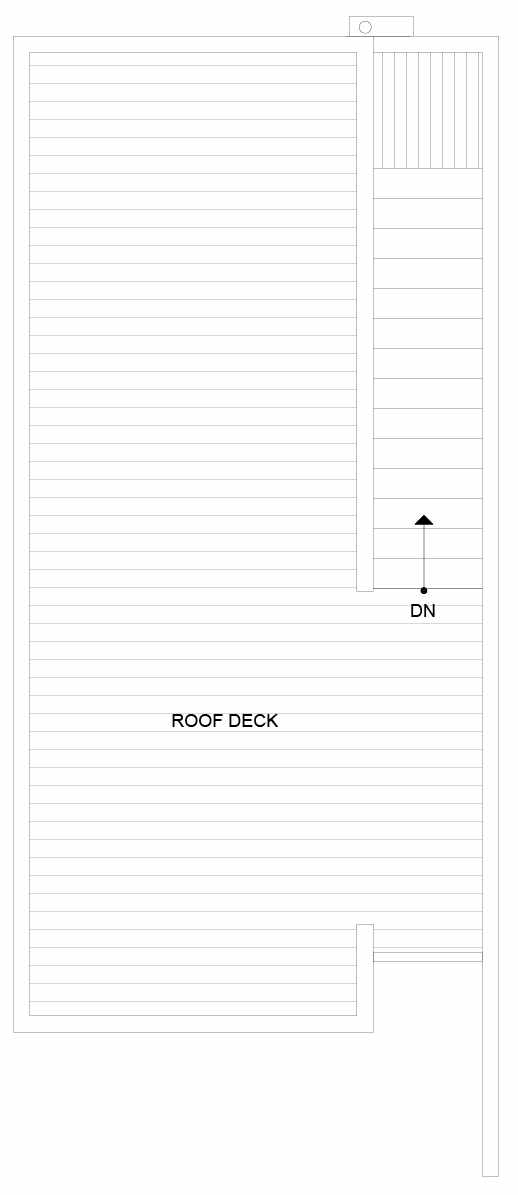 Roof Deck Floor Plan of 14359 Stone Ave N, One of the Tate Townhomes in Haller Lake