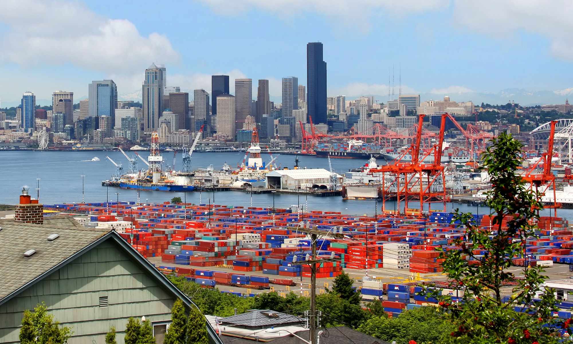 View of Seattle City Skyline from West Seattle