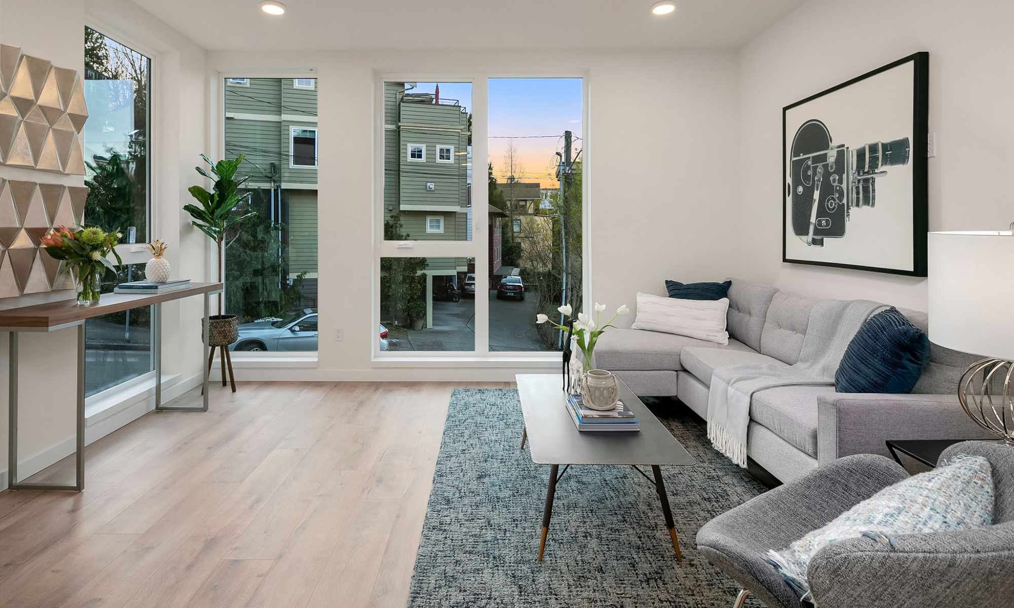 Living Room in one of the Baymont Townhomes