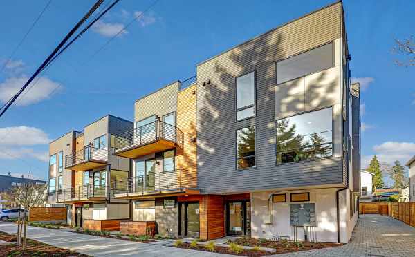 Front Door of 14339B Stone Ave N, One of the Maya Townhomes in North Seattle