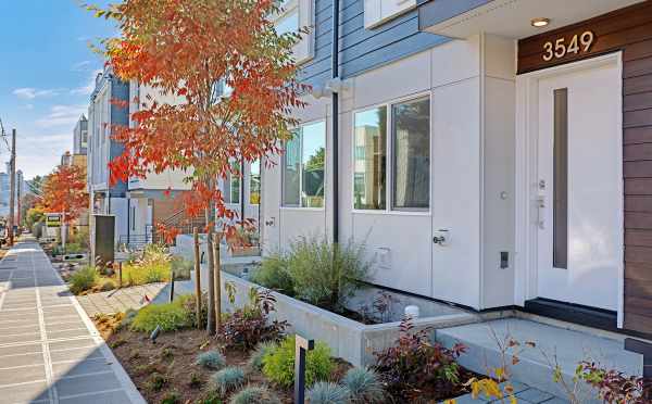 Front Door of 3549 Wallingford Ave N, One of the Lucca Townhomes