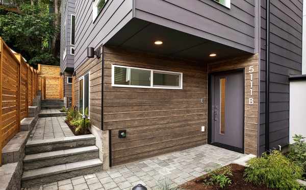 Front Door of 5111B Ravenna Ave NE, One of the Tremont Townhomes in University District