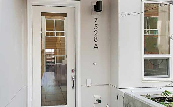 Front Door of 7528A 15th Ave NW, Townhome in Talta Ballard