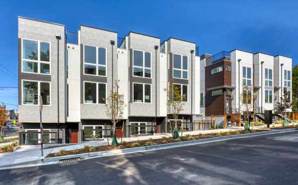 Front Exterior of the Alina Townhomes in Crown Hill