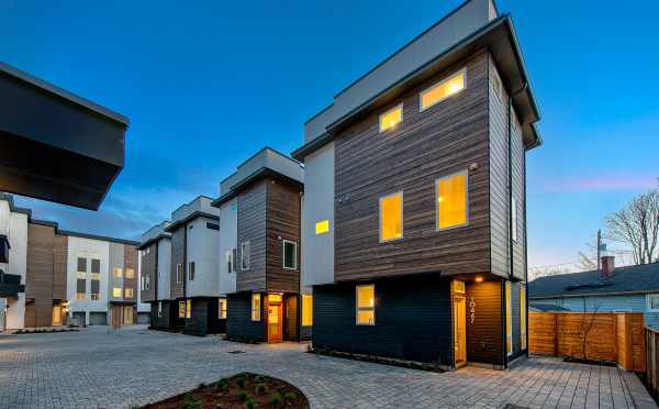 The Hyacinth Homes of the Flora Collection, a New Community in the Greenwood Neighborhood of Seattle