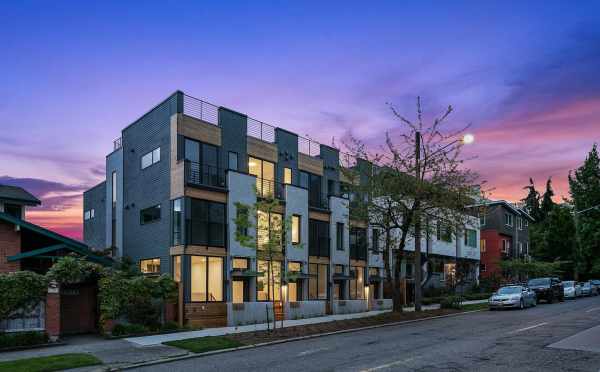 Front Exterior of the Larrabee Townhomes in the Capitol Hill Neighborhood of Seattle