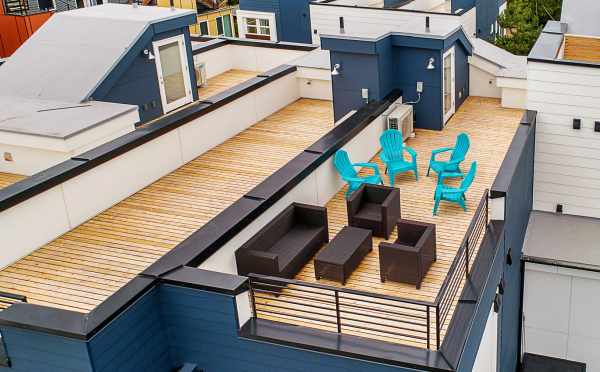 Rooftop Deck of One of the Lucca Townhomes in Wallingford