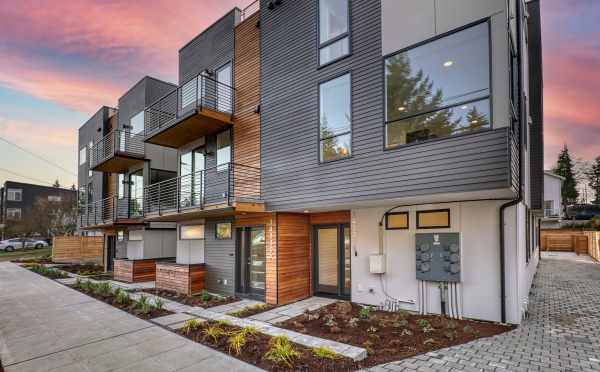 Front Exterior of the Maya Townhomes in the Haller Lake Neighborhood of North Seattle